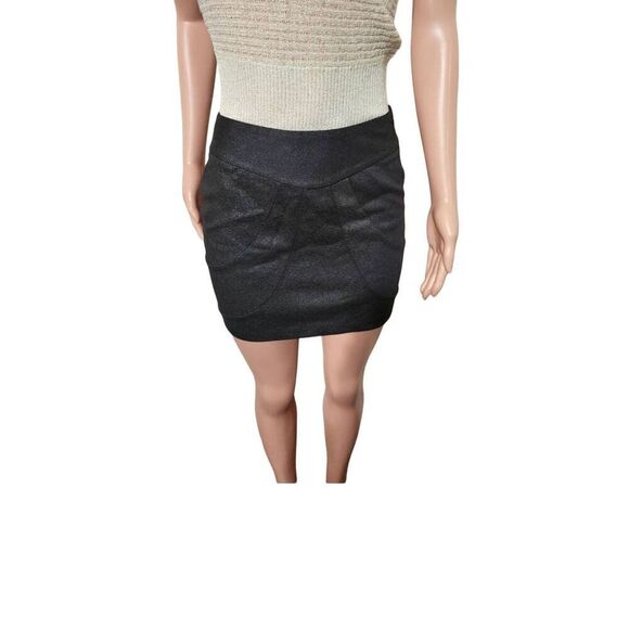 Ceci Women's black glitter mini texture skirt size M - Picture 1 of 4